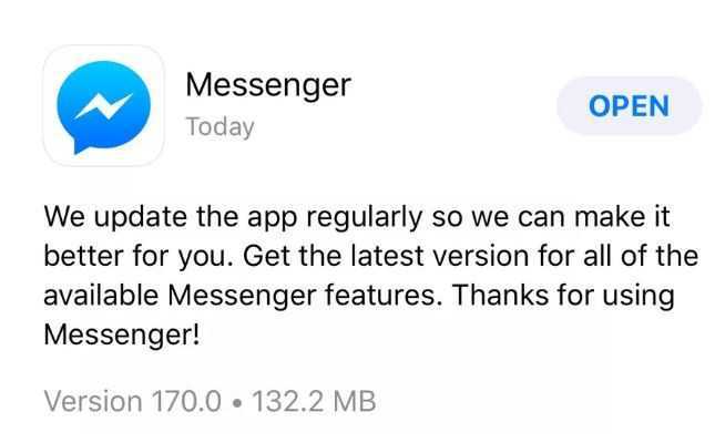 Eordaialive.com - Τα Νέα της Πτολεμαΐδας, Εορδαίας, Κοζάνης Facebook Messenger: Μην εγκαταστήσετε την τελευταία ενημέρωση της εφαρμογής σε iOS