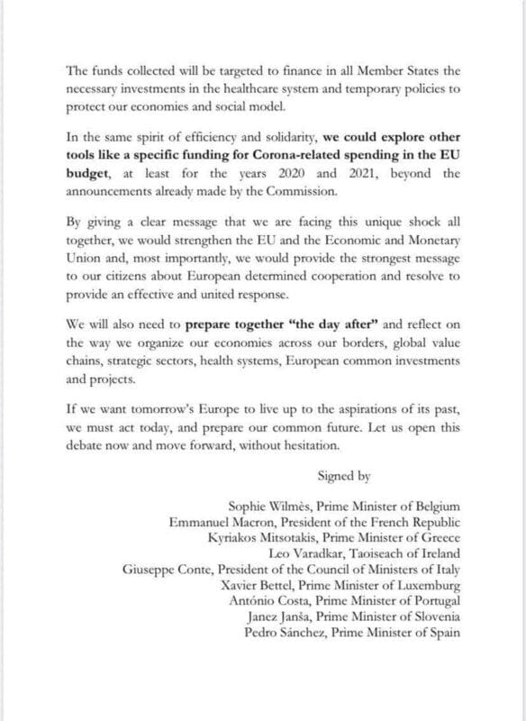 Eordaialive.com - Τα Νέα της Πτολεμαΐδας, Εορδαίας, Κοζάνης Ελλάδα, Γαλλία & Ιταλία ικετεύουν Γερμανία για έκδοση ευρωομολόγου «κατά συνεπειών κορωνοϊού» - "Nein" από Βερολίνο
