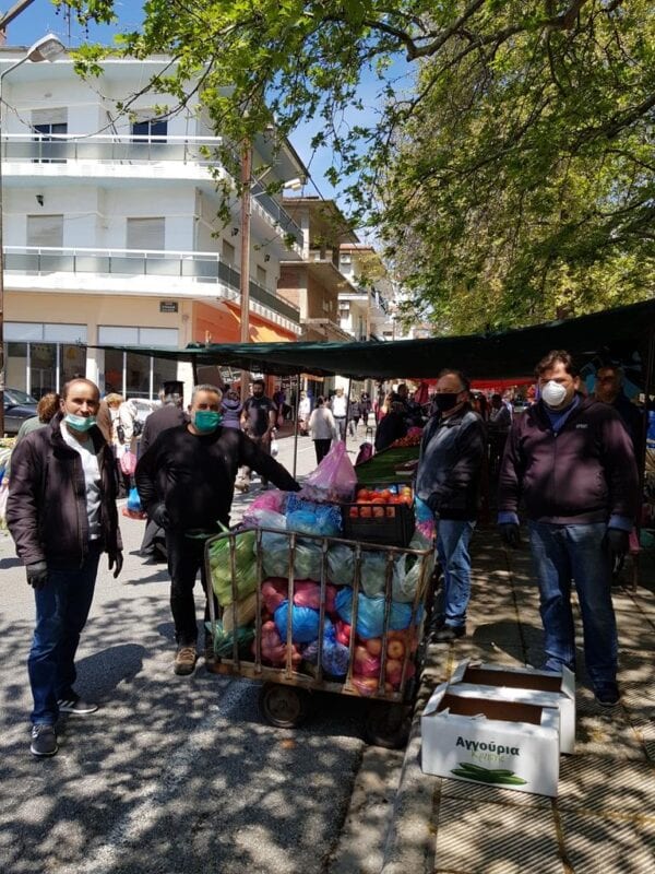 Λαϊκή αγορά Κοζάνης: Αλληλεγγύη μέσα στην κρίση του κορωνοϊού