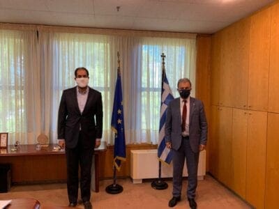 συνάντηση του Βουλευτή Ν. Κοζάνης κ. Γιώργου Αμανατίδη  με τον Υφυπουργό Μεταφορών κ. Γιάννη Κεφαλογιάννη - Tι συζητήθηκε 